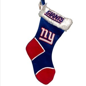 Forever Collectibles Official N.Y Giants Plush Faux Fur Christmas Stocking